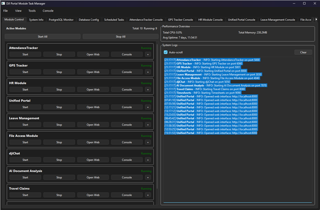 Server App - Uniportal